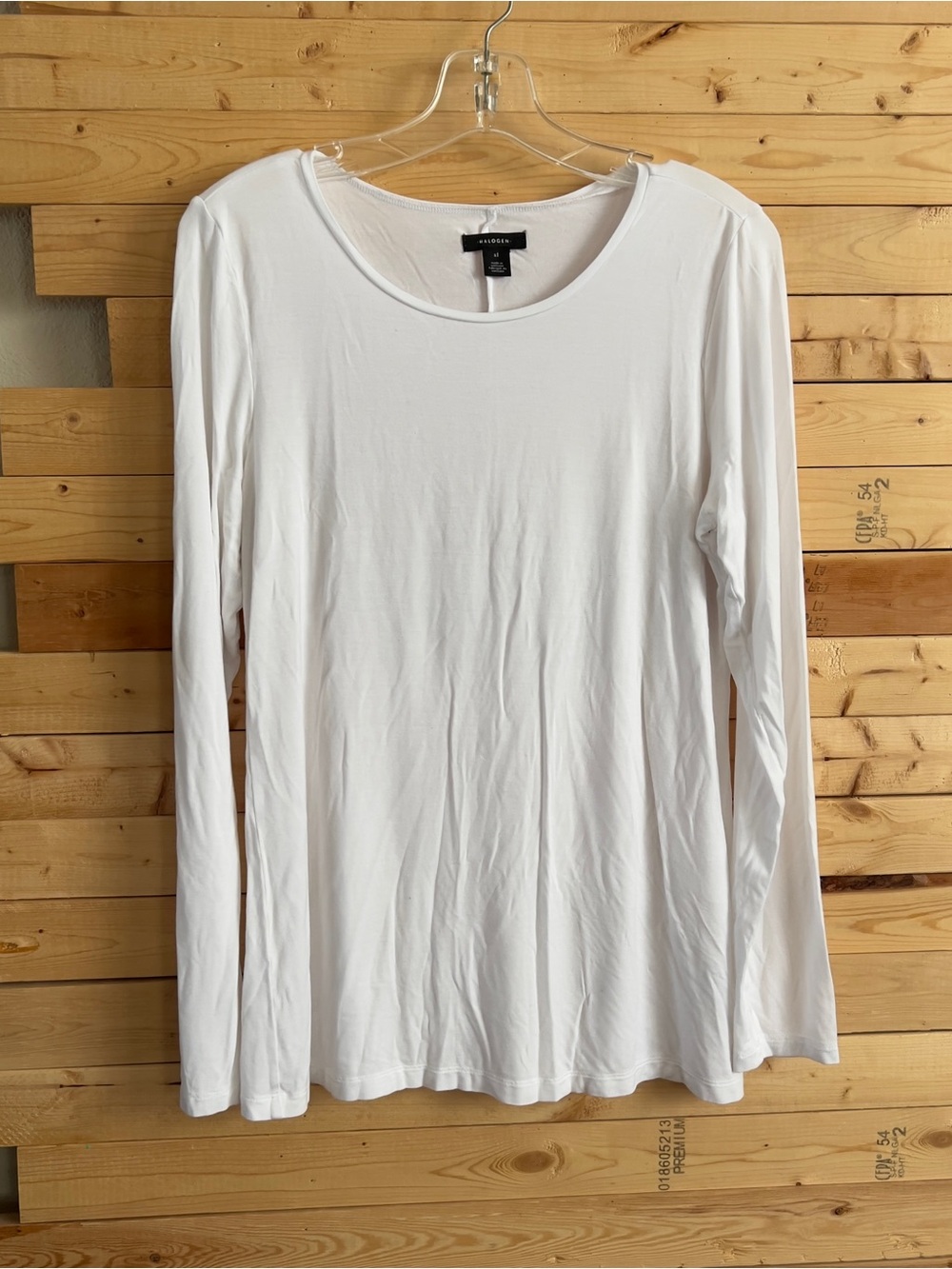 Halogen Women’s Bundle White & Black Stretch Long Sleeve Basic Shirt Top size XL - Picture 4 of 11